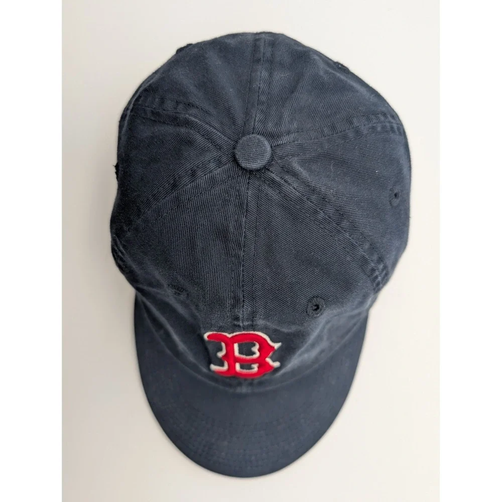 New Era Boston Red Sox Womens Navy Blue Baseball Cap Adjustable Hat Embroidered